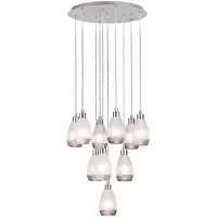 Stars of Light SIRACUSA, Flexible Halterung, Nickel, Nickel, Stahl, I, 10 Glühbirne(n)