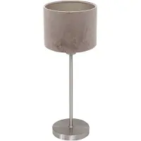 Mexlite Tischlampe Noor, alu / grau / zink, für Wohn- / Esszimmer, Metall, Tischlampe