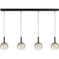 Masterlight 4L Pendellampe Ø17cm Lido Ball mit goldverblasstem Glas