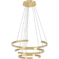 Stars of Light Hängelampe Labonete, dimmbar, messing / gold, für Wohn- / Esszimmer, Aluminium, Modern, Pendelleuchte