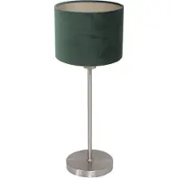 Steinhauer Tischlampe Noor, alu / grau / zink, für Wohn- / Esszimmer, Metall, Tischlampe