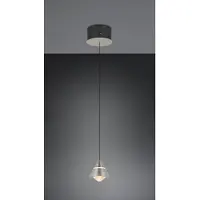 TRIO Lighting Hängelampe Romeo, alu / grau / zink, für Wohn- / Esszimmer, Metall, Modern