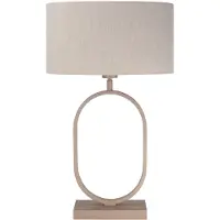 Highlight Tischlampe Verona sandbraun 48cm