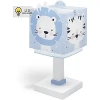 DALBER Tischleuchte für Kinderzimmer Baby Jungle blau