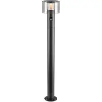 SLV Gartenleuchte Taha 90cm schwarz mit Sensor