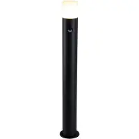 Searchlight Wegeleuchte Cannes, Höhe 80 cm, schwarz, Metall, Sensor Cannes, schwarz, Aluminium, Modern