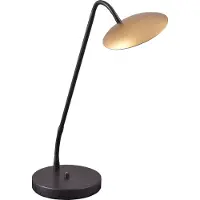 Masterlight Flex-Tischlampe Scala Schwarz mit Gold