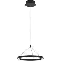 Stars of Light Canyamel LED-Hängelampe schwarz Ø 55 cm CCT - , Canyamel, dimmbar, Schwarz, für Wohnzimmer, Aluminium, Modern