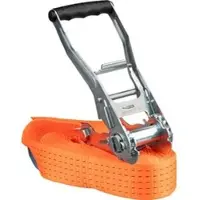 Feldtmann Spanngurt TECTOR, mit Ratsche, 6m x 50mm, orange, Zurrkraft bis 5000kg