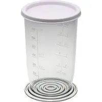 Piebert Universal-Messbecher mit Skala 21416 (H15,5 xØ 9 cm) 700 ml für Stab-/Handmixer