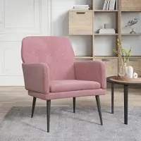 Prolenta Maison Exclusive - Sessel Rosa 62x79x79 cm Samt