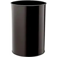 Durable Papierkorb METALL rund 30 Liter schwarz