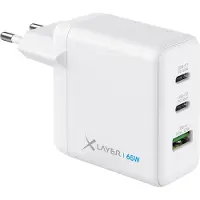 XLayer Powercharger USB-C Schnellladegerät I 65W PD I GaN Charger I 3-Port
