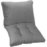 NYVI Loungekissen Set SmartLounge Hellgrau 60x60 cm - Wasserabweisende Sitzkissen & Rückenkissen für Indoor und Outdoor