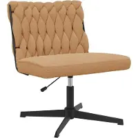Syfax Bürodrehstuhl Beige Gelockter wollähnlicher Stoff