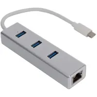 Velleman PCMP202, Kabelgebunden, USB 3.2 Gen 1 (3.1 Gen 1) Type-C, 10,100,1000 Mbit/s, Schwarz, Weiß, USB 3.2 Gen 1 (3.1 Gen 1) Type-A, 170 m