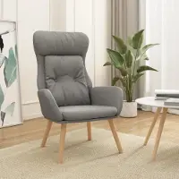 Prolenta Maison Exclusive - Relaxsessel Hellgrau Stoff