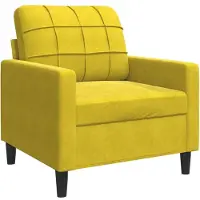 Syfax Sessel Gelb Samt 77 x 77 x 80 cm