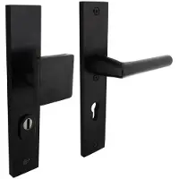 Intersteel Beschlag für Haustür PC 55mm Vurano Kernzugschutz schwarz