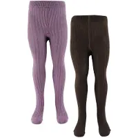 Minymo Strumpfhosen - 2er-Pack - Solid Rib - Zephyr - - 56/62 - Strumpfhosen