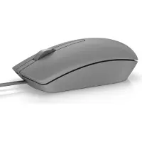Dell kabelgebundene Maus – MS116 - grau, Beidhändig, Optisch, USB Typ-A, 1000 DPI, Grau