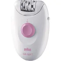 Braun Silk-épil 1 1370, Pink, Weiß, 20 Pinzette, SoftLift, Abdomen, Hinterer Oberschenkel, Gesäß, Innere Oberarme, Äußerer Oberschenkel, Taille, 12 V, 240 g