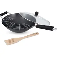 Ken Hom Excellence, Rund, Wok-/Bratpfanne, Schwarz, 1,5 mm, Glas, Phenol