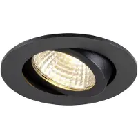 SLV 1009023 NEW TRIA 68, Deckeneinbauleuchte, PHASE, AIRTIGHT, rund, 3000 K, 7.5 W, schwarz