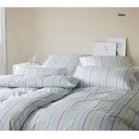Elegante Mako-Satin Bettwäsche Little - 135x200 cm + 80x80 cmblau