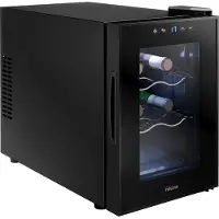 Tristar Haushaltsgeräte Tristar WR-7506, Thermoelektrische Weinkühler, Freistehend, 8 Flasche(n), E, Innenbeleuchtung, Schwarz
