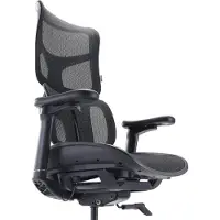 Sihoo Profi Bürostuhl S100-M301 Ergonomischer Schreibtischstuhl mit Armlehnen (höhenverstellbar) Netzstoff Schwarz Drehstuhl für Büro, Zuhause