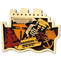 Recent toys Gehirnpuzzle Hafen Holzpuzzle Lernspielzeug