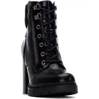 Refresh für Damen. 17292601-NEGRO Stiefelette 172926 schwarz (37), 8 bis 10 cm, Reißverschluss, Lässig