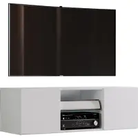 VCM TV Möbel | Wandboard | Lowboard hängend | Maße H. 40 x B. 95 x T. 36 cm | Wandschrank - Jusa