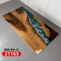 AEA Esstisch River Table Massiv Tische 160x81 Flusstisch Meer Waterfall Epoxidharz