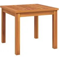 Syfax Beistelltisch, Couchtisch für Garten & Terrasse, massives Akazienholz, geölt, 40x40x36 cm, robust & pflegeleicht, für Innen- & Außenbereich