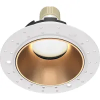 Maytoni Einbaustrahler Share 1x GU10 excl. Weiß und Mattgold aus Aluminum 10W für Küche, Schlafzimmer, Wohnzimmer, Esszimmer, Lobby