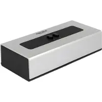 DeLOCK 87664, DVI, Kunststoff, Schwarz, Grau, 1920 x 1200 Pixel, 183 x 88 x 46 mm