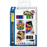 Staedtler Lumocolor 317 C10, Gemischte Farben, Sortiert, Mehrfarbig, Polypropylen (PP), Medium, 1 mm