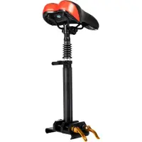 StarTech.com Elektro-Scooter Sattel - Klappbare Sattelstütze - Höhenverstellbar 45–65 cm - Stoßdämpfung - Ergonomisches PolyurethanPolster - Max 100 kg - Für Körpergröße bis 1,85 m - Rot