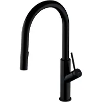 Omnires BEND BE6455BL Spültischarmatur, schwarz matt