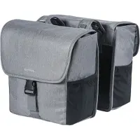 Basil Doppelpacktasche Go Double grey melee, 40x16x38cm, 32ltr