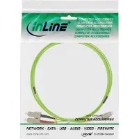 InLine LWL Duplex Kabel, LC/SC, 50/125µm, OM5, 20m, 20 m, OM5, 2x LC, 2x SC