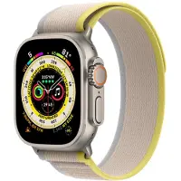 Apple Trail Loop Armband für Watch | 44/45/46/49 mm - Größe S/M - Gelb / Beige