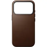 Nomad Apple iPhone 17 Pro Hülle - Echtes Leder - - Backcover/Hard Case - Braun