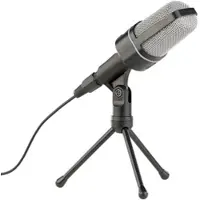Auviso Profi-Kondensator-Studio-Mikrofon mit Stativ, 3,5-mm-Klinkenstecker