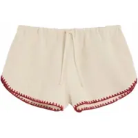 OAS Kurze Hose Rin Shorts Damen Ecru / Red-XL