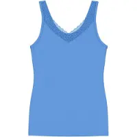 Triumph Top Feel Of Modal 10221637 Blau Slim Fit