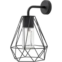 Lyora ISIDORA Wandleuchte E27 Schwarz 12W IP54 25x27x40cm dimmbar 870426