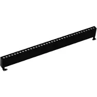 Nova Luce WALL WASHER LED Wandstrahler Schwarz 48W IP67 Warmweiss 100x6,5x12cm 9011162